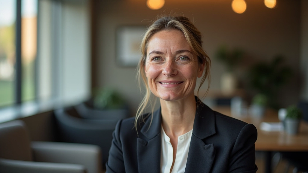 Woman aged 45 in coaching session, attentive listening, supportive environment